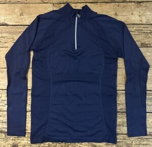 Anique Women’s Navy Signature Sun Active Wear Pullover Long Sleeve Size M NWOT